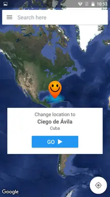 Hola Change GPS location android App screenshot 5